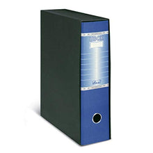 Load image into Gallery viewer, LogicaShop UBOX 6 Raccoglitori ad Anelli A4 Dorso 8 con Custodia Cartone, Formato Commerciale, Registratore con Meccanismo a Leva D, Raccoglitore con Scatola, Faldone Universale (Blu)