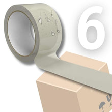 Carica l'immagine nel visualizzatore di Gallery, LogicaShop STRAP Rouleaux large ruban adhésif pour emballage, expédition et déménagement – Résistant et silencieux (6 pièces, transparent) - LogicaShop.it
