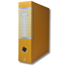 Carica l'immagine nel visualizzatore di Gallery, LogicaShop UBOX Raccoglitore ad Anelli A4, Faldone Ufficio con Custodia (Dorso 8, 1Pz Commerciale, Giallo) - LogicaShop.it