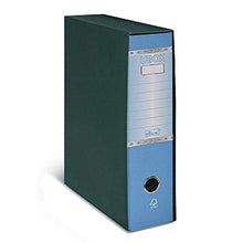Carica l'immagine nel visualizzatore di Gallery, LogicaShop UBOX 6 Raccoglitori ad Anelli A4 Dorso 8 con Custodia Cartone, Formato Commerciale, Registratore con Meccanismo a Leva D, Raccoglitore con Scatola, Faldone Universale (Celeste)