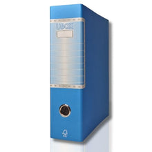 Charger l'image dans la galerie, LogicaShop UBOX Raccoglitore ad Anelli A4, Faldone Ufficio con Custodia (Dorso 8, 1Pz Commerciale, Celeste) - LogicaShop.it