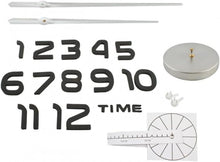 Carica l'immagine nel visualizzatore di Gallery, LogicaShop WallClock Orologio da Parete Grande con Numeri e Lancette Adesivi Fai da te, Silenzioso e Facile da Montare, Diametro 60-130 cm, Design Moderno 3D, Casa e Ufficio