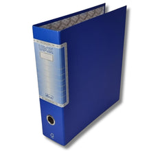 Carica l'immagine nel visualizzatore di Gallery, LogicaShop UBOX Raccoglitore ad Anelli A4, Faldone Ufficio con Custodia (Dorso 8, 1Pz Commerciale, Blu) - LogicaShop.it