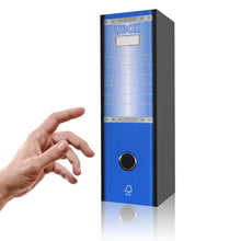 Carica l'immagine nel visualizzatore di Gallery, LogicaShop UBOX Raccoglitore ad Anelli A4, Faldone Ufficio con Custodia (Dorso 8, 1Pz Commerciale, Blu) - LogicaShop.it
