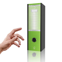Cargar imagen en el visor de la galería, LogicaShop UBOX Raccoglitore ad Anelli A4, Faldone Ufficio con Custodia (Dorso 8, 1Pz Commerciale, Lime) - LogicaShop.it