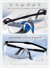 Cargar imagen en el visor de la galería, LogicaShop SafEye1 - Occhiali Protettivi Sanitari Virus Antiappannamento Certificati CE EN166 Sopra Protezione Occhi Chimica Trasparenti Compatibile Lavoro Laboratorio Chimico Uomo Donna (1)