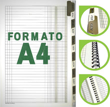 Carica l'immagine nel visualizzatore di Gallery, LogicaShop Scadenziario Mensile 12 mesi, Scadenzari A4, Quaderno Pagamenti, Registro Scadenzario Incassi Annuale, Scadenziari Fatture Ufficio