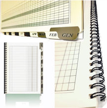 Carica l'immagine nel visualizzatore di Gallery, LogicaShop Scadenziario Mensile 12 mesi, Scadenzari A4, Quaderno Pagamenti, Registro Scadenzario Incassi Annuale, Scadenziari Fatture Ufficio