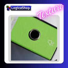 Carica l'immagine nel visualizzatore di Gallery, LogicaShop UBOX Set Raccoglitori ad Anelli A4, Faldoni Ufficio con Custodia (Dorso 8, 3Pz Commerciale, Lime) - LogicaShop.it
