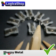 Carica l'immagine nel visualizzatore di Gallery, LogicaShop Sharpy Metal Set Temperini Piccoli in Metallo 1 Foro e Lama in Acciaio (5)