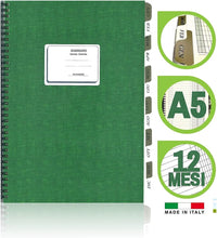 Carica l'immagine nel visualizzatore di Gallery, LogicaShop Scadenziario Mensile 12 mesi, Scadenzari A5, Quaderno Pagamenti, Registro Scadenzario Incassi Annuale, Scadenziari Fatture Ufficio