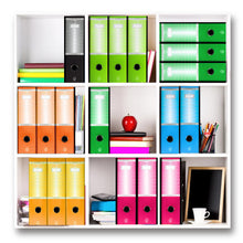 Load image into Gallery viewer, LogicaShop UBOX Raccoglitore ad Anelli A4, Faldone Ufficio con Custodia (Dorso 8, 1Pz Commerciale, Arancione)