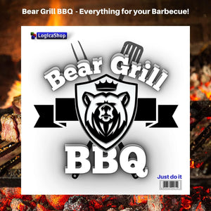 LogicaShop ® Bear Grill BBQ Custodia Copri Barbecue da Esterno, Copertura Resistente Impermeabile Rettangolare (COVER 147x67x122)