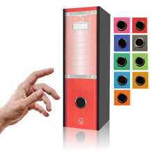 Cargar imagen en el visor de la galería, LogicaShop UBOX Raccoglitore ad Anelli A4, Faldone Ufficio con Custodia (Dorso 8, 1Pz Commerciale, Rosso) - LogicaShop.it