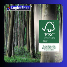 Cargar imagen en el visor de la galería, LogicaShop UBOX Set Raccoglitori ad Anelli A4, Faldoni Ufficio con Custodia (Dorso 8, 6Pz Commerciale, Nero)