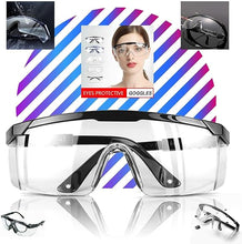 Laden Sie das Bild in den Galerie-Viewer, LogicaShop ® SafEye1 – Anti-Beschlag-Virus-Schutzbrille für das Gesundheitswesen, CE EN166-zertifiziert, übertransparenter chemischer Augenschutz, kompatibel für chemische Laborarbeiten, Männer und Frauen