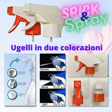 Carica l'immagine nel visualizzatore di Gallery, LogicaShop Spick & Spray - Spruzzino Nebulizzatore Plastica Trasparente Vuoto uso Professionale, Bottiglia Flacone Spray, Spruzzatore Parrucchieri, Piante, Pulizie (750 ml)