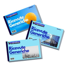 Carica l'immagine nel visualizzatore di Gallery, LogicaShop Blocchetto Ricevute Generiche Pagamento in Duplice Copia Autoricalcanti, per Associazioni Sportive e Affitto, 50x2 (40)