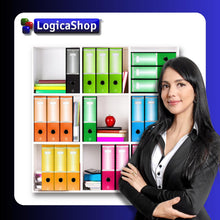 Charger l'image dans la galerie, LogicaShop UBOX Raccoglitore ad Anelli A4, Faldone Ufficio con Custodia (Dorso 8, 1Pz Commerciale, Viola) - LogicaShop.it