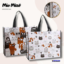 Carica l'immagine nel visualizzatore di Gallery, LogicaShop Mio Miao Shopper Bag Gatti - Borsa Spesa Donna Casual Lavoro, Grande, Resistente, Pieghevole
