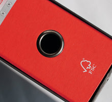 Cargar imagen en el visor de la galería, LogicaShop UBOX 6 Raccoglitori ad Anelli A4 Dorso 8 con Custodia Cartone, Formato Protocollo, Registratore con Meccanismo a Leva D, Raccoglitore con Scatola, Faldone Universale (Rosso - Protocollo)