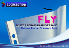 Carica l'immagine nel visualizzatore di Gallery, LogicaShop Fly Buste Forate Trasparenti per Raccoglitori ad Anelli A4, Cartelline Plastica (Lucide, 200 Pezzi) - LogicaShop.it