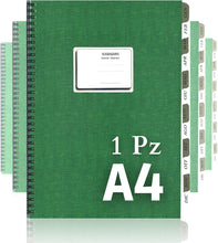 Carica l'immagine nel visualizzatore di Gallery, LogicaShop Scadenziario Mensile 12 mesi, Scadenzari A4, Quaderno Pagamenti, Registro Scadenzario Incassi Annuale, Scadenziari Fatture Ufficio