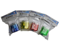 Cargar imagen en el visor de la galería, LogicaShop B-Sharpy Temperino con Serbatoio Piccolo per Destrimani, Temperamatite per Bambini Doppio Foro, Temperamatita per Matita Occhi Colorato, Temperino 2 Fori con Contenitore (Assortiti)
