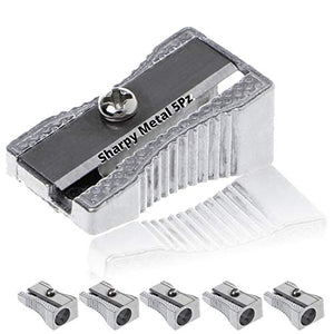 LogicaShop Sharpy Metal Set Temperini Piccoli in Metallo 1 Foro e Lama in Acciaio (5)