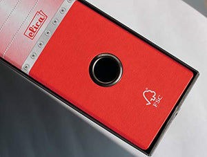LogicaShop UBOX Raccoglitore ad Anelli A4 Dorso 8, Raccoglitore Commerciale Registratore con Scatola Custodia Cartone, Porta Documenti Favorit - Rosso