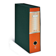 Cargar imagen en el visor de la galería, LogicaShop UBOX 6 Raccoglitori ad Anelli A4 Dorso 8 con Custodia Cartone, Formato Protocollo, Registratore con Meccanismo a Leva D, Raccoglitore con Scatola Faldone Universale (Arancione - Protocollo)
