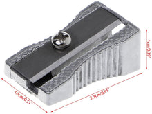 Carica l&#39;immagine nel visualizzatore di Gallery, LogicaShop Sharpy Metal Temperino Piccolo Classico Alluminio e Acciaio - Temperamatite metallo 1 foro Per Matite Kawai, Bambini Scuola e Trucco Matita Occhi
