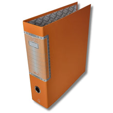 Cargar imagen en el visor de la galería, LogicaShop UBOX Raccoglitore ad Anelli A4, Faldone Ufficio con Custodia (Dorso 8, 1Pz Commerciale, Arancione)
