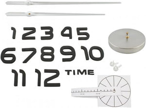LogicaShop WallClock Orologio da Parete Grande con Numeri e Lancette Adesivi Fai da te, Silenzioso e Facile da Montare, Diametro 60-130 cm, Design Moderno 3D, Casa e Ufficio