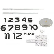 Carica l&#39;immagine nel visualizzatore di Gallery, LogicaShop WallClock Orologio da Parete Grande Adesivo, Silenzioso, 60-130 cm (Silver)
