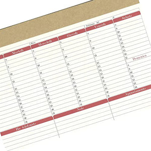 LogicaShop Planny - Planner Settimanale Scrivania A3 Grande - Agenda Giornaliera e Calendario Organizer Mensile - Planning Giornaliero da Tavolo Appuntamenti Famiglia Ufficio Estetista Parrucchieri
