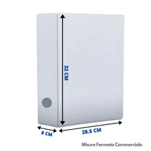 Laden Sie das Bild in den Galerie-Viewer, LogicaShop UBOX 6 Raccoglitori ad Anelli A4 Dorso 8 con Custodia Cartone, Formato Commerciale, Registratore con Meccanismo a Leva D, Raccoglitore con Scatola, Faldone Universale (Celeste)
