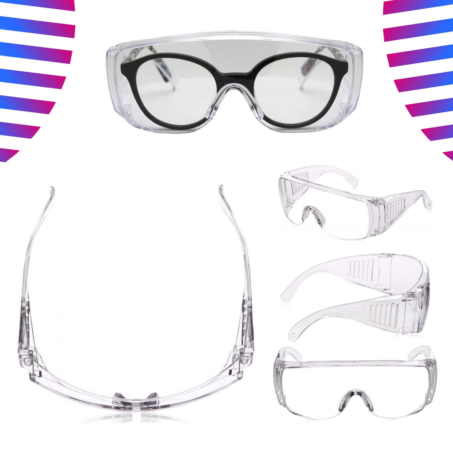 Occhiali Antiappannamento E Antigraffio Con Protezione UV Per Luoghi Di - Foto 5