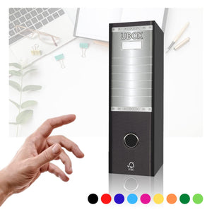 LogicaShop UBOX Raccoglitore ad Anelli A4, Faldone Ufficio con Custodia (Dorso 8, 1Pz Commerciale, Viola)