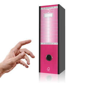 LogicaShop UBOX Raccoglitore ad Anelli A4, Faldone Ufficio con Custodia (Dorso 8, 1Pz Commerciale, Viola)