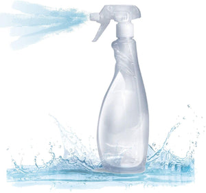 LogicaShop Spick & Spray - Spruzzino Nebulizzatore Plastica Trasparente Vuoto uso Professionale, Bottiglia Flacone Spray, Spruzzatore Parrucchieri, Piante, Pulizie (750 ml)