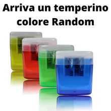 Cargar imagen en el visor de la galería, LogicaShop B-Sharpy Temperino con Serbatoio Piccolo per Destrimani, Temperamatite per Bambini Doppio Foro, Temperamatita per Matita Occhi Colorato, Temperino 2 Fori con Contenitore (Assortiti)
