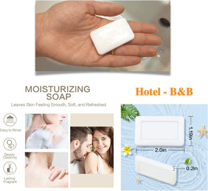 LogicaShop ® USAMI Disposable Hotel Soaps B&amp;B Hotels, Small Single-Dose, Bathroom Courtesy Kit
