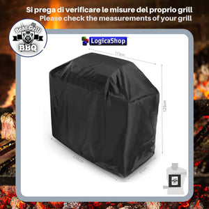 LogicaShop ® Bear Grill BBQ Outdoor Barbecue Cover, Resistant Waterproof Rectangular Cover (COVER 240x125X61)