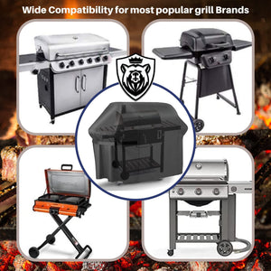 LogicaShop Bear Grill BBQ - Custodia Copri Barbecue da Esterno Rettangolare, Impermeabile e Resistente (COVER 147x67x122)
