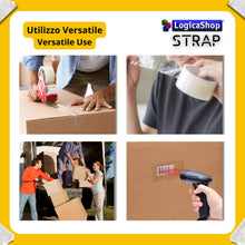 Laden Sie das Bild in den Galerie-Viewer, LogicaShop STRAP Rotoli Nastro Adesivo Largo per Imballaggio Pacchi, Spedizioni e Trasloco - Resistente e Silenzioso (36Pz, Marrone)
