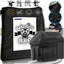 Carica l&#39;immagine nel visualizzatore di Gallery, LogicaShop Bear Grill BBQ - Custodia Copri Barbecue da Esterno Rettangolare, Impermeabile e Resistente (COVER 147x67x122)
