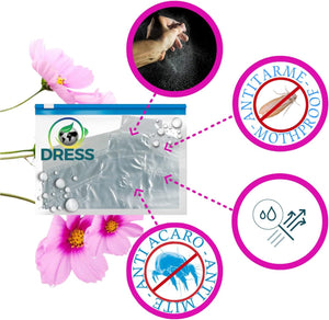 LogicaShop Dress - Custodie Copri Abiti Trasparenti Copriabiti Antipolvere Indumenti Armadio Anti Umidità e Antitarme Buste Plastica Polietilene (120cm per CAPPOTTI e ABITI LUNGHI)