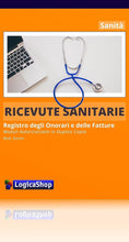 Carica l&#39;immagine nel visualizzatore di Gallery, LogicaShop ® Blocco Ricevute Sanitare Non Numerate Libretti Fatture Sanitarie Blocchi Regime Forfettario Bollettario Blocchetti Ricevuta Sanitaria Bollettari Fatturario Parcelle
