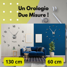 Load image into Gallery viewer, LogicaShop ® WallClock Large Wall Clock with DIY Adhesive Numbers and Hands, Silent and Easy to Assemble, Diameter 60-130 cm, Modern 3D Design, Home and Office
